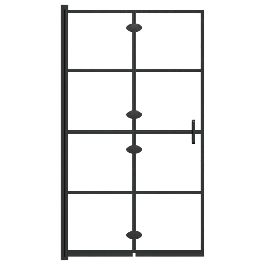 Folding Shower Enclosure ESG 31.5"x55.1" Black