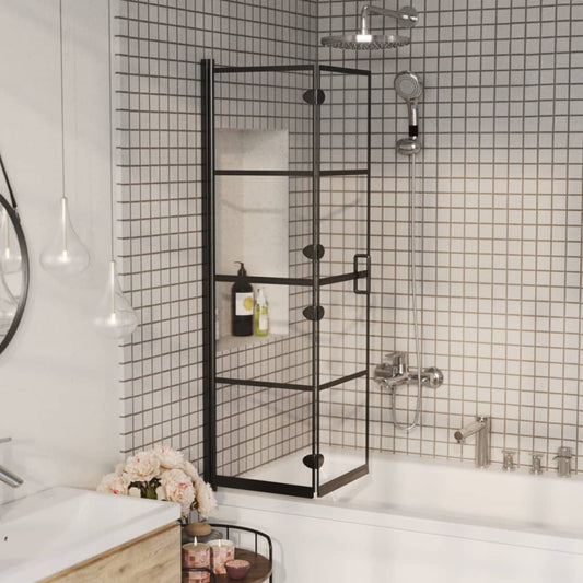 Folding Shower Enclosure ESG 31.5"x55.1" Black