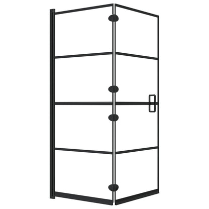 Folding Shower Enclosure ESG 47.2"x55.1" Black