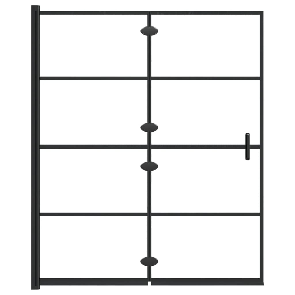 Folding Shower Enclosure ESG 47.2"x55.1" Black