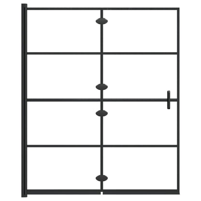 Folding Shower Enclosure ESG 47.2"x55.1" Black
