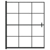 Shower Enclosure ESG 116x140 cm Black