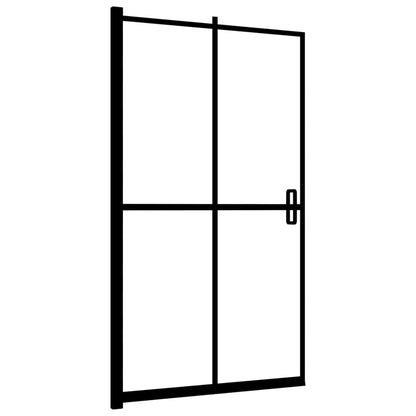 Folding Shower Enclosure ESG 100x140 cm Black