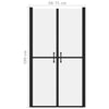 Shower Door Frosted ESG (68-71)x190 cm