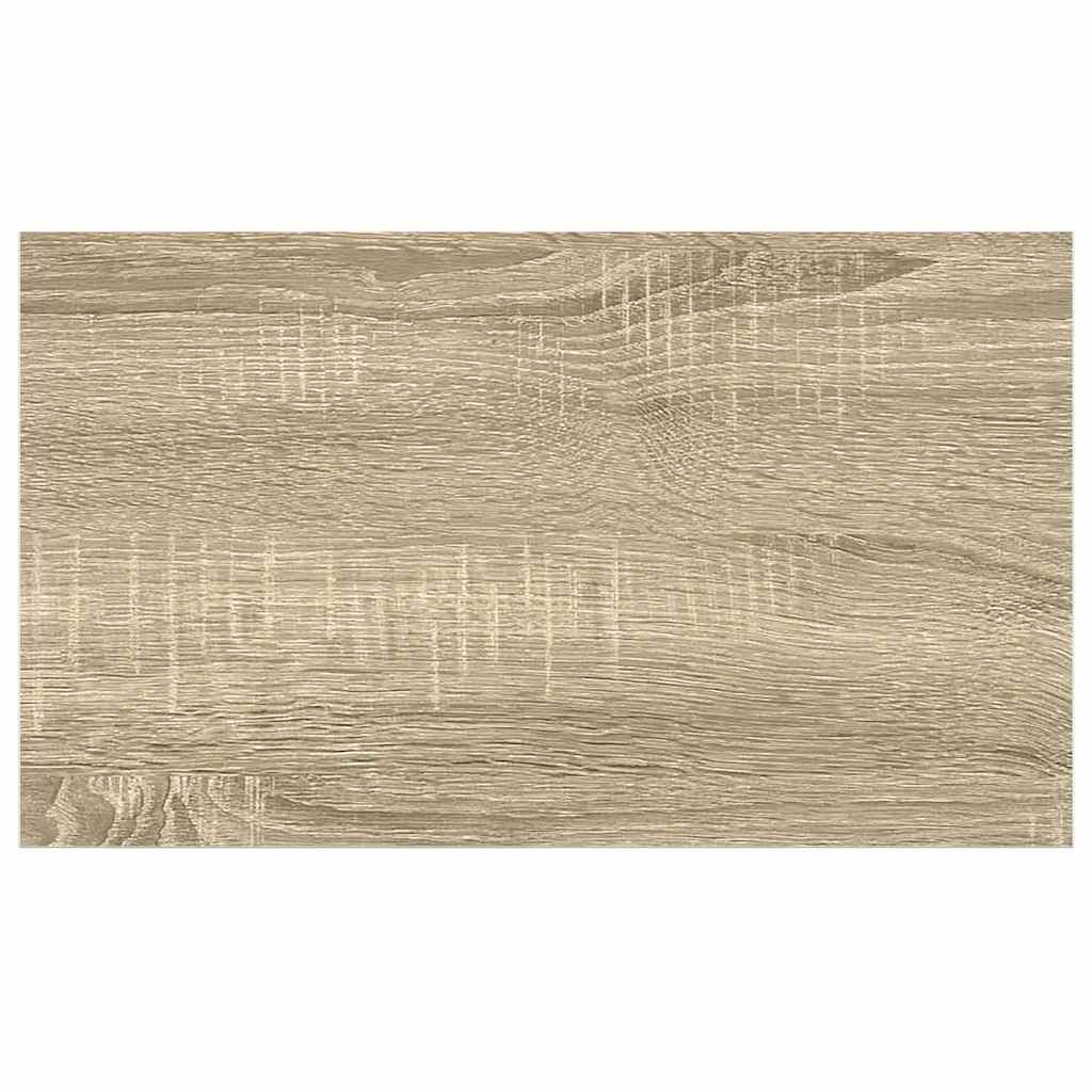 Wall Shelf Set of 4 Oak and White Honeycomb MDF, Metal