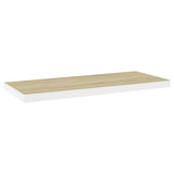 Floating Wall Shelves 4 pcs Oak and White 80x23.5x3.8 cm MDF