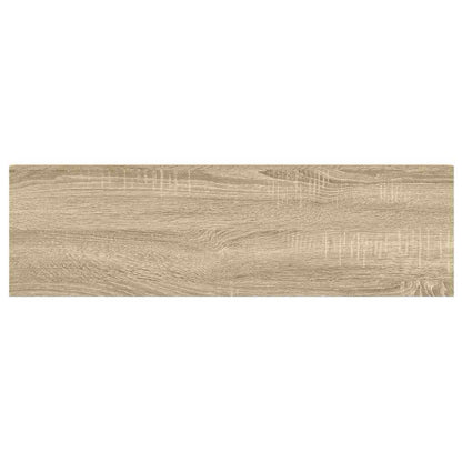 Floating Wall Shelves 4 pcs Oak and White 31.5"x9.3"x1.5" MDF