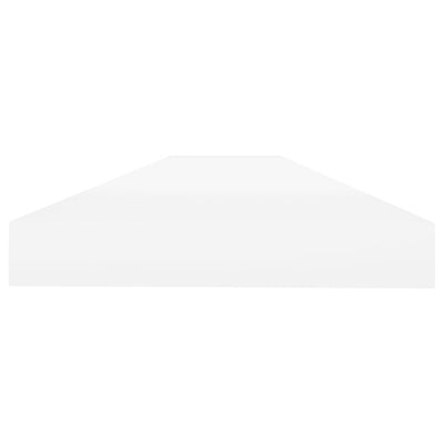 Floating Wall Shelf Oak and White 90x23.5x3.8 cm MDF