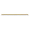 Floating Wall Shelf Oak and White 120x23.5x3.8 cm MDF