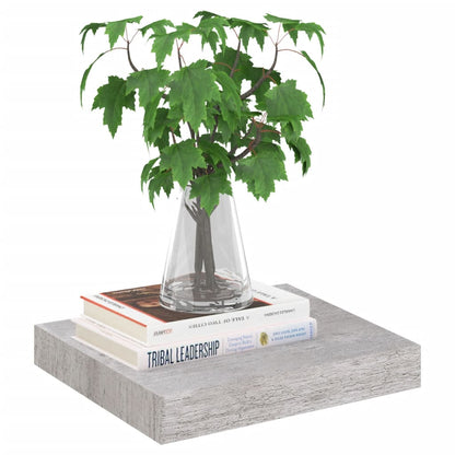 Wall Shelf Concrete grey Honeycomb MDF, metal Small Wall mounting