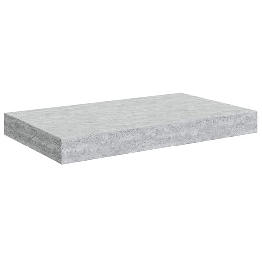 Floating Wall Shelf Concrete Grey 40x23.5x3.8 cm MDF
