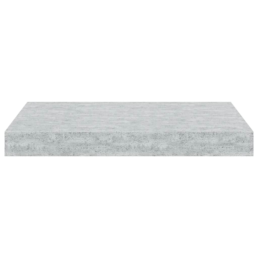 Floating Wall Shelves 2 pcs Concrete Gray 15.7"x9.1"x1.5" MDF
