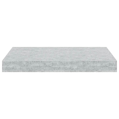 Floating Wall Shelves 2 pcs Concrete Gray 15.7"x9.1"x1.5" MDF