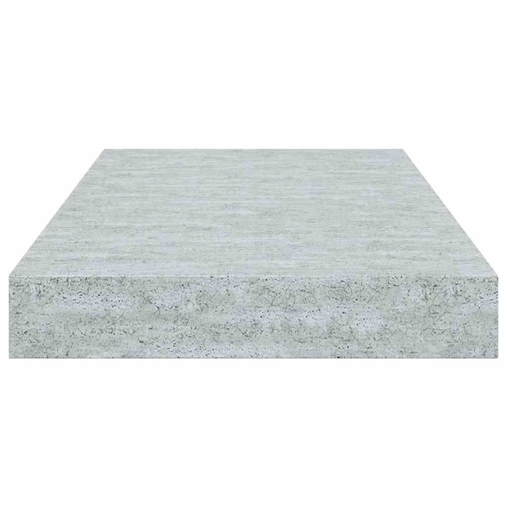 Floating Wall Shelves 2 pcs Concrete Gray 15.7"x9.1"x1.5" MDF