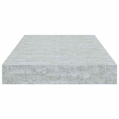 Floating Wall Shelves 2 pcs Concrete Gray 15.7"x9.1"x1.5" MDF