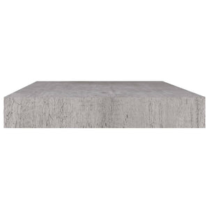 Floating Wall Shelf Concrete Grey 50x23x3.8 cm MDF