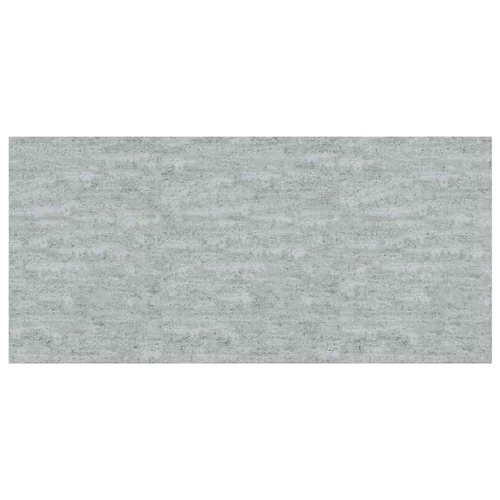 vidaXL Wall Shelf Set of 2 Concrete Grey Honeycomb MDF, Metal
