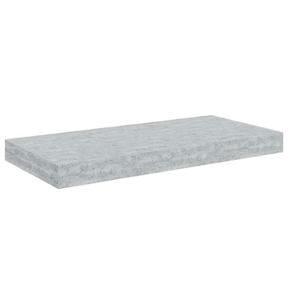 Floating Wall Shelves 4 pcs Concrete Grey 50x23x3.8 cm MDF