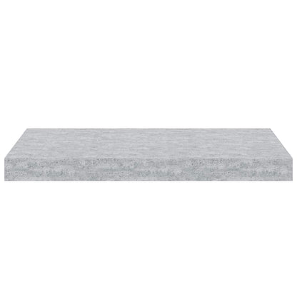 Floating Wall Shelves 4 pcs Concrete Grey 50x23x3.8 cm MDF