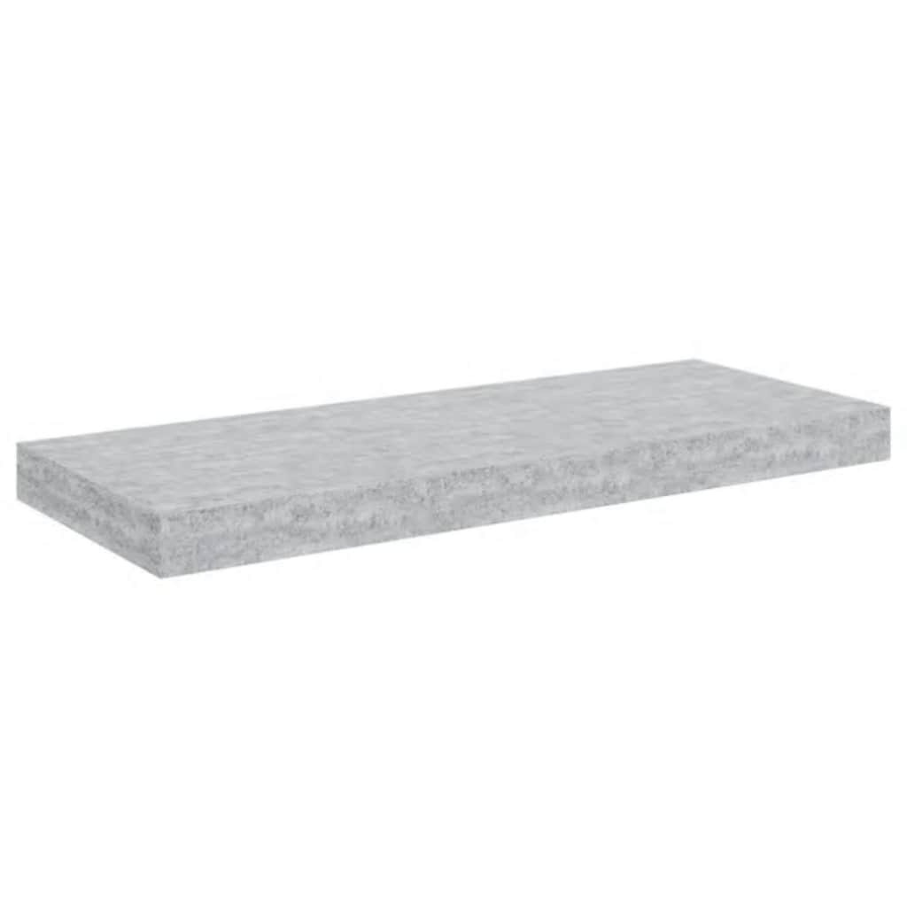 vidaXL Wall Shelf Concrete grey Honeycomb MDF, metal Medium