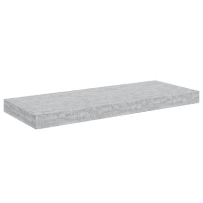 vidaXL Wall Shelf Concrete grey Honeycomb MDF, metal Medium