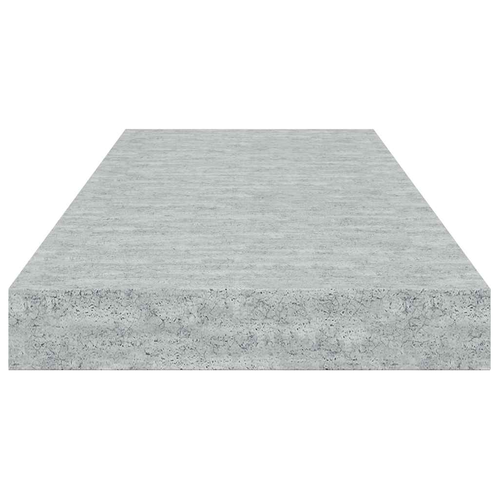 vidaXL Wall Shelf Concrete grey Honeycomb MDF, metal Medium