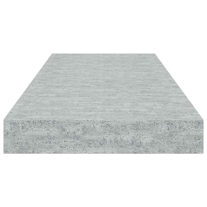 vidaXL Wall Shelf Concrete grey Honeycomb MDF, metal Medium
