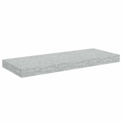 Floating Wall Shelves 4 pcs Concrete Grey 60x23.5x3.8 cm MDF
