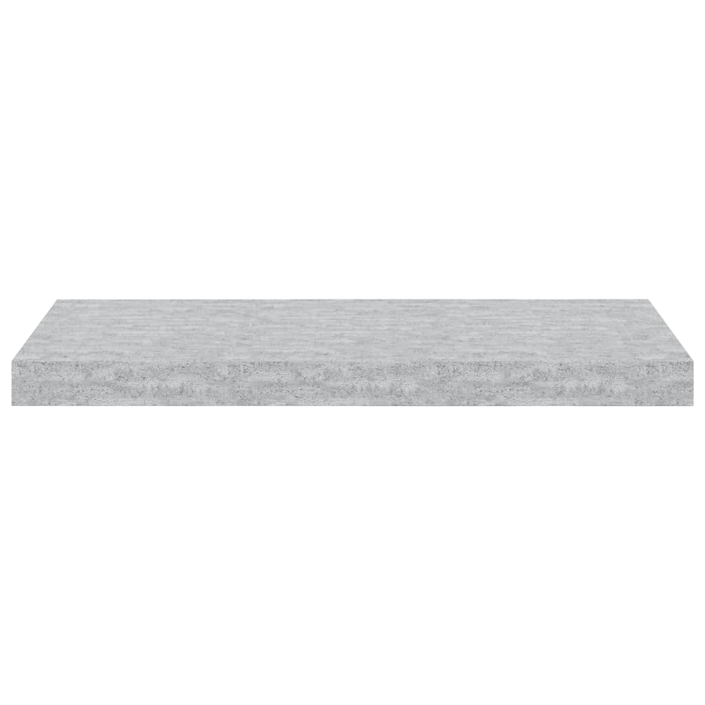 Floating Wall Shelves 4 pcs Concrete Grey 60x23.5x3.8 cm MDF