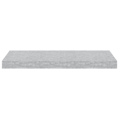 Floating Wall Shelves 4 pcs Concrete Grey 60x23.5x3.8 cm MDF