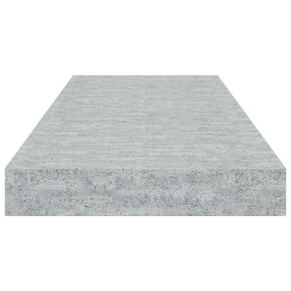 Floating Wall Shelves 4 pcs Concrete Grey 60x23.5x3.8 cm MDF