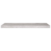 Floating Wall Shelf Concrete Grey 80x23.5x3.8 cm MDF