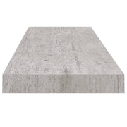 Floating Wall Shelf Concrete Grey 80x23.5x3.8 cm MDF