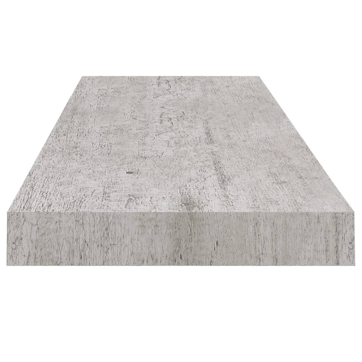 Floating Wall Shelf Concrete Grey 80x23.5x3.8 cm MDF
