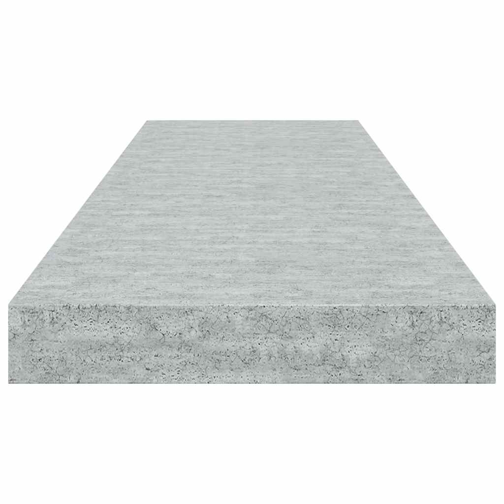 Floating Wall Shelf Concrete Grey 80x23.5x3.8 cm MDF
