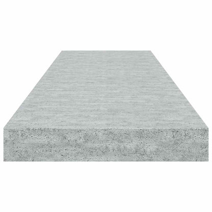 Floating Wall Shelf Concrete Grey 80x23.5x3.8 cm MDF