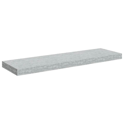 Floating Wall Shelves 2 pcs Concrete Gray 31.5"x9.3"x1.5" MDF