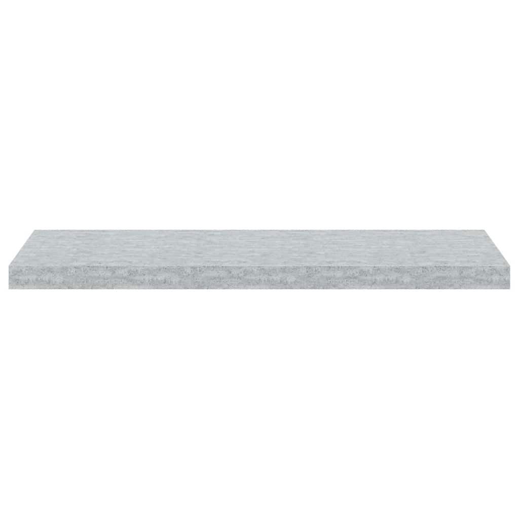 Floating Wall Shelves 2 pcs Concrete Gray 31.5"x9.3"x1.5" MDF
