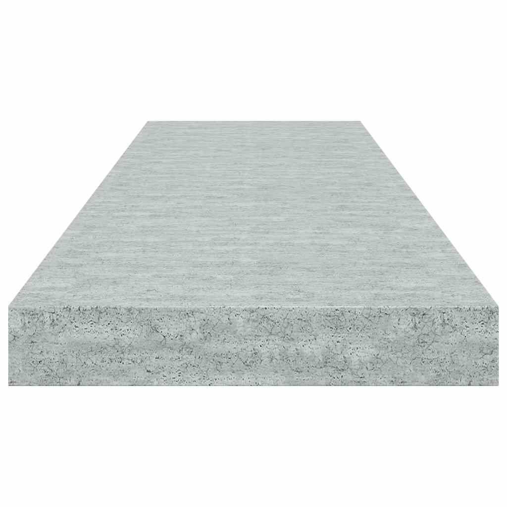 Floating Wall Shelves 2 pcs Concrete Gray 31.5"x9.3"x1.5" MDF