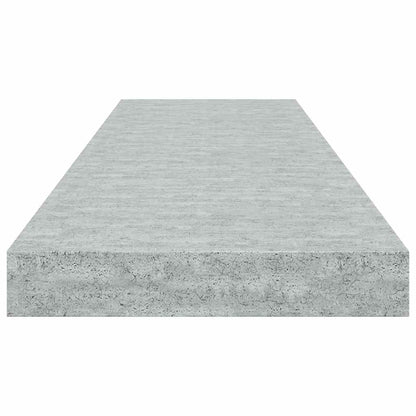 Floating Wall Shelves 2 pcs Concrete Gray 31.5"x9.3"x1.5" MDF