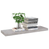 Floating Wall Shelves 4 pcs Concrete Grey 80x23.5x3.8 cm MDF