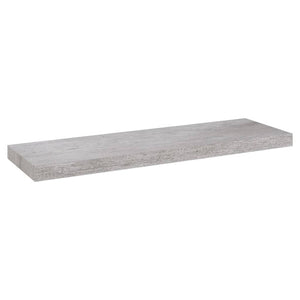 Floating Wall Shelves 4 pcs Concrete Grey 80x23.5x3.8 cm MDF