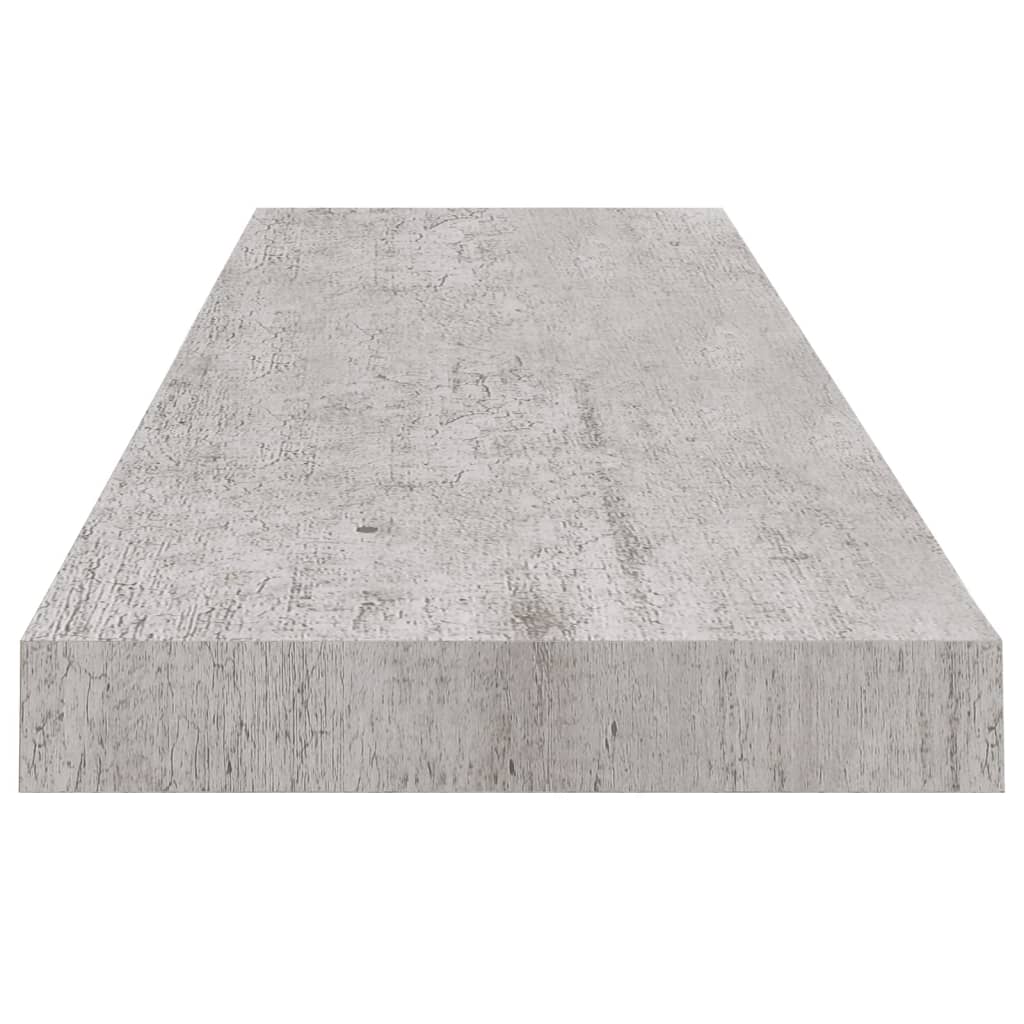 Wall Shelf Gray Honeycomb MDF, metal 35.4 in long Wall Shelf