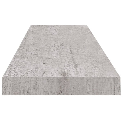 Wall Shelf Gray Honeycomb MDF, metal 35.4 in long Wall Shelf