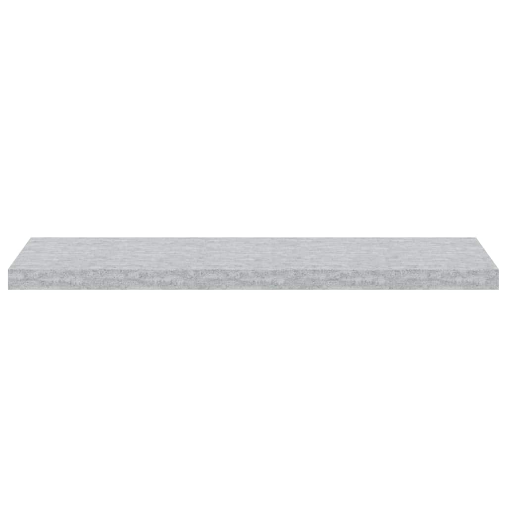 Floating Wall Shelves 2 pcs Concrete Grey 90x23.5x3.8 cm MDF