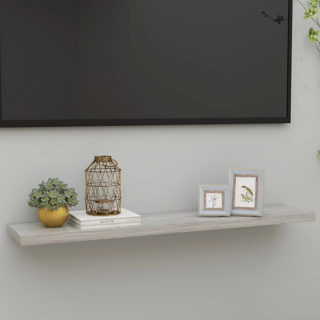 Wall Shelf Concrete grey Honeycomb MDF Wall mounting Wall Shelf