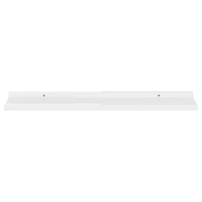 Wall Shelves 4 pcs High Gloss White 80x9x3 cm