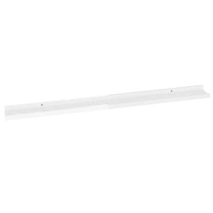 Wall Shelves 4 pcs High Gloss White 100x9x3 cm