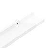 Wall Shelves 4 pcs High Gloss White 100x9x3 cm