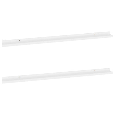 Wall Shelves 2 pcs White 45.3"x3.5"x1.2"
